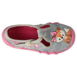 Befado chaussures pour enfants 110P467 rose gris 3