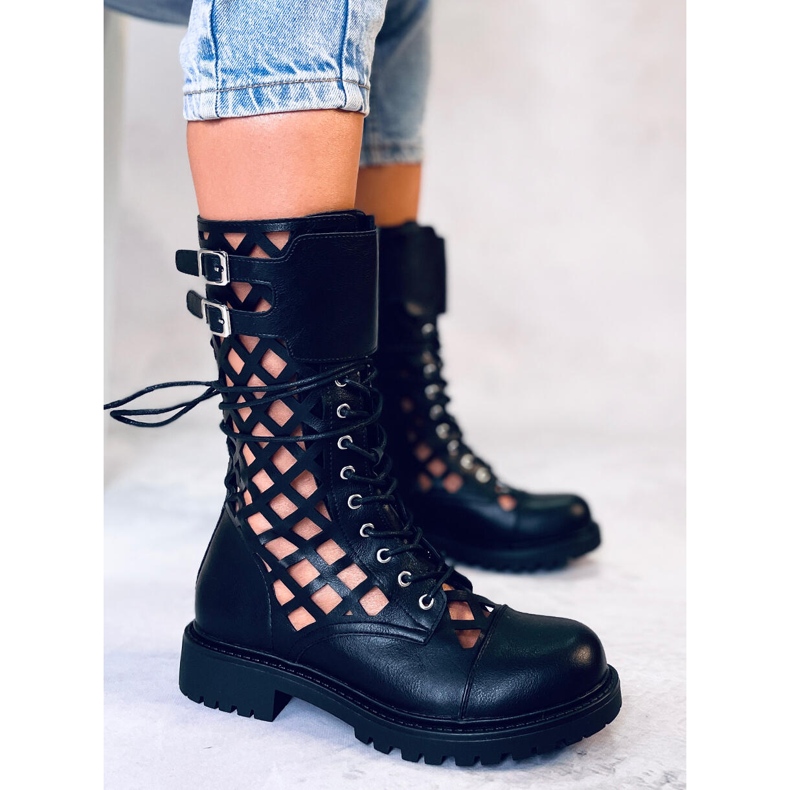 BM Bottines Brady noires ajourées le noir 2