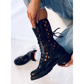 BM Bottines Brady noires ajourées le noir 3