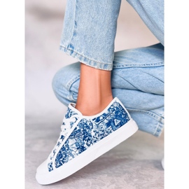 BM Espadrilles Evert bleues pour femmes 4