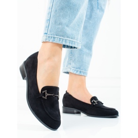 Lords Vinceza daim noir femme le noir 2