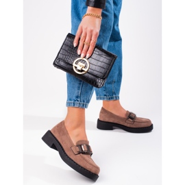 W. Potocki Mocassins daim femme Potocki beige 1