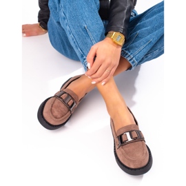 W. Potocki Mocassins daim femme Potocki beige 3
