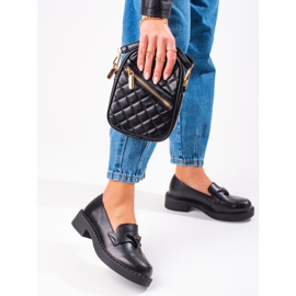 W. Potocki Mocassins noirs pour femmes sur la plate-forme le noir 1 W. Potocki Mocassins noirs pour femmes sur la plate-forme le noir 1