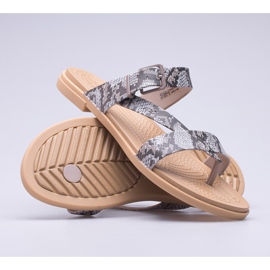 Sandale Crocs Tulum Toe Post pour femme W 206108-15W brun 1