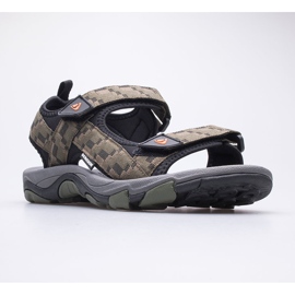 Sandales trekking homme BERGSON Benue Randonnée BRG00127 olive vert 1