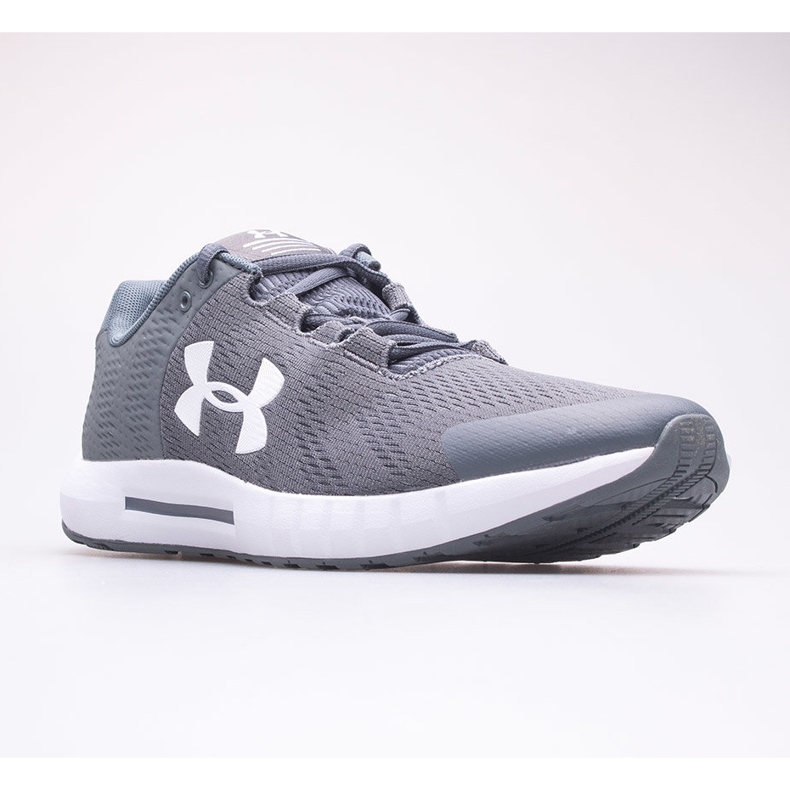 Under Armour Micro G Pursuit chaussures pour hommes 3021953-103 gris 1