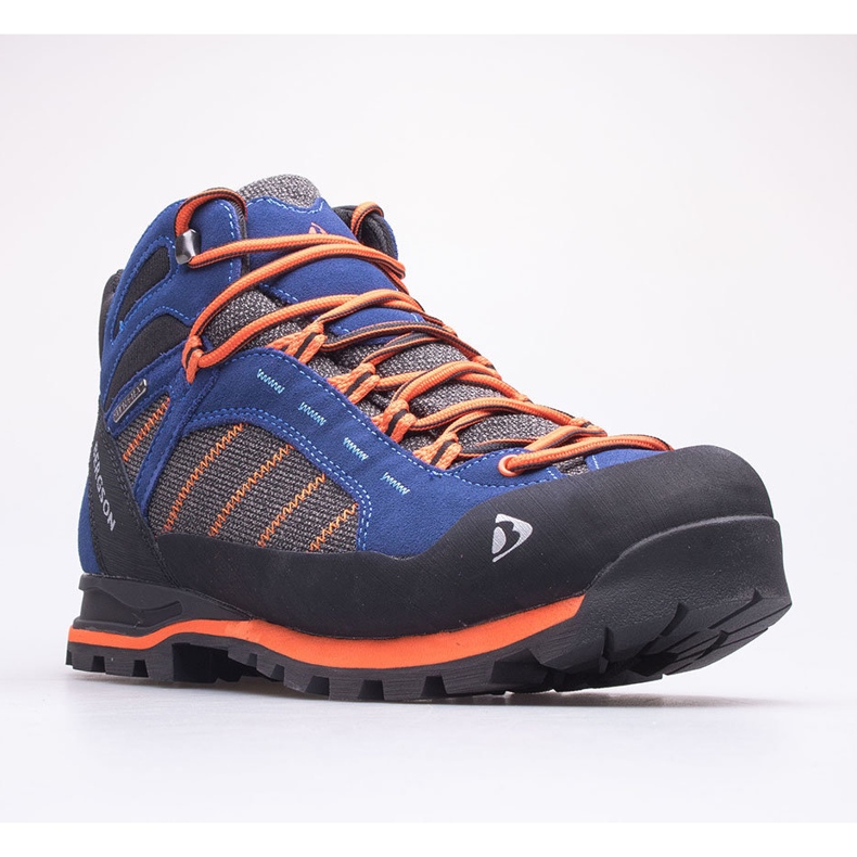 Chaussures trekking homme BERGSON Kadam Mid Stx bleu orange 1