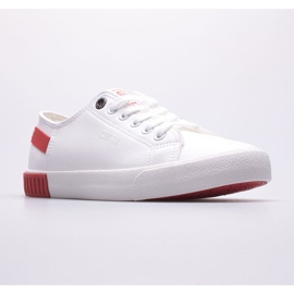 Baskets femme Big Star FF274174 blanc rouge 1