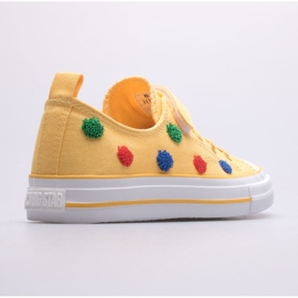Baskets pour enfants Big Star JJ374056 jaune 4