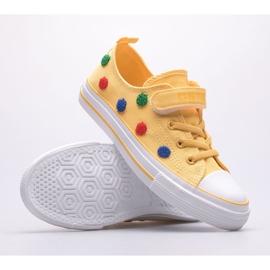 Baskets pour enfants Big Star JJ374056 jaune 8