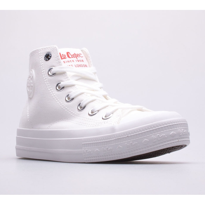 Baskets femme Lee Cooper LCW-22-31-0906L blanche 1