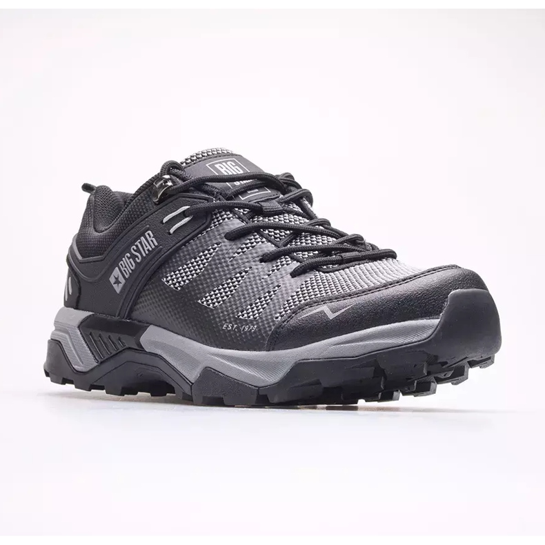 Chaussures pour hommes Big Star KK174105 le noir gris 1