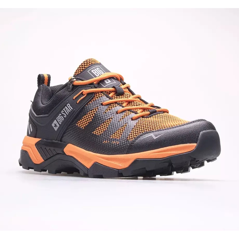 Chaussures pour hommes Big Star KK174107 le noir orange 1