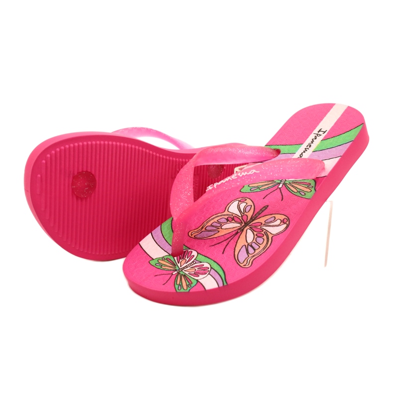 Flip -flops avec une fille ipanema 83348 AI747 Gliter rose 4