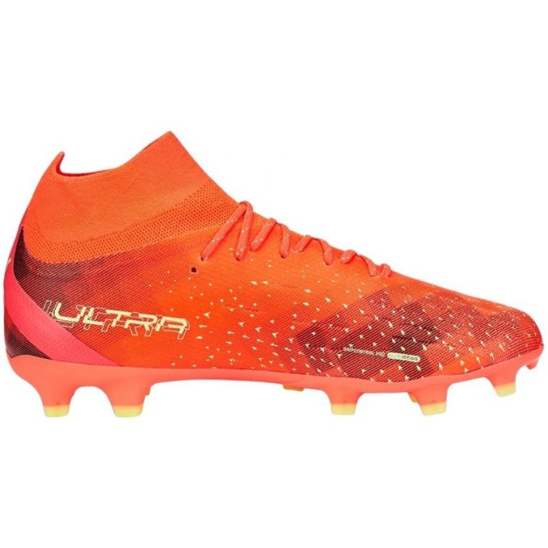 Chaussures de football Puma Ultra Pro FG/AG M 106931 03 orange oranges et rouges 1