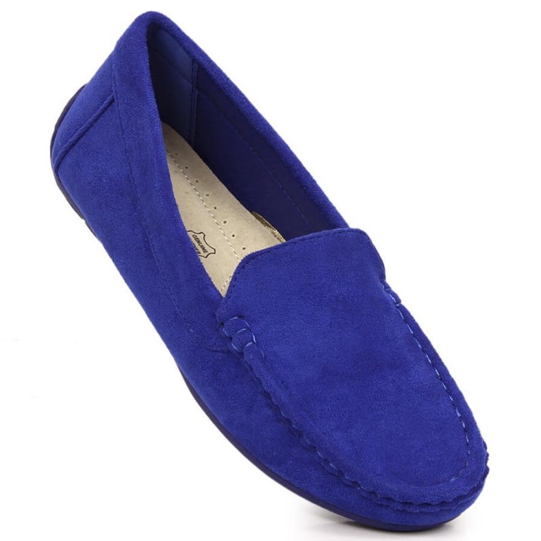 Chaussures Vinceza mocassins en daim W EVE259E bleu 1