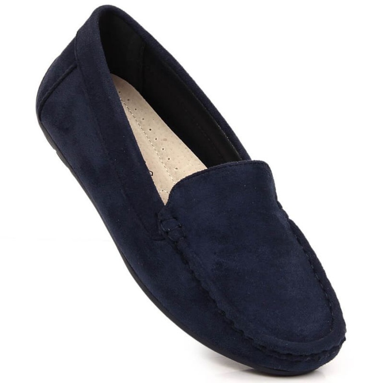 Chaussures Vinceza mocassins en daim F EVE259F bleu marin 1