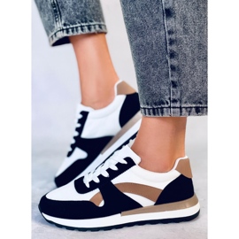 BM Hansell Baskets noires pour femmes blanc 1