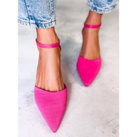 BM Escarpins à talons avec ceinture Rossi Fuchsia rose 1