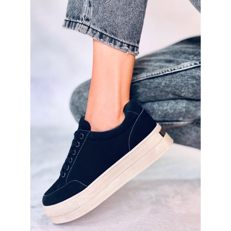 BM Baskets à plateforme Rhonda noires le noir 2