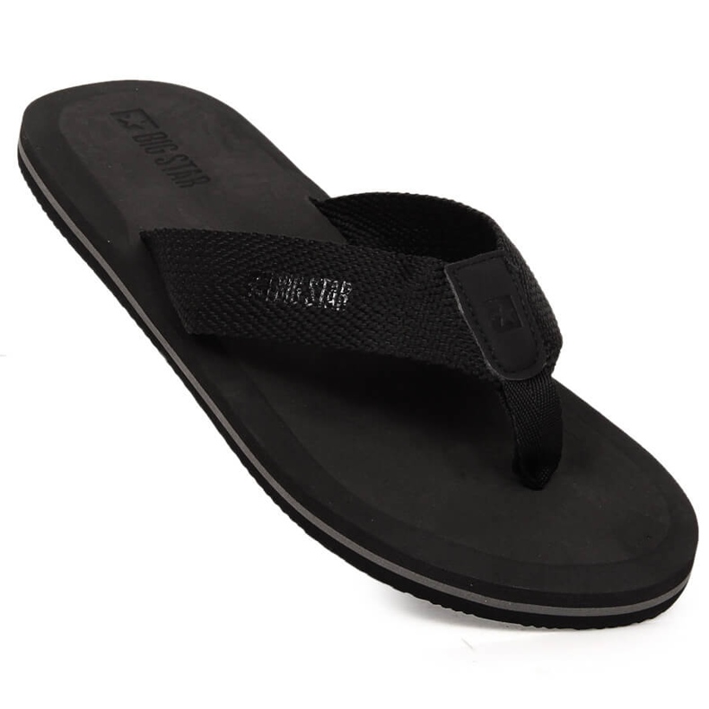 Tongs homme noir Big Star LL174618 1