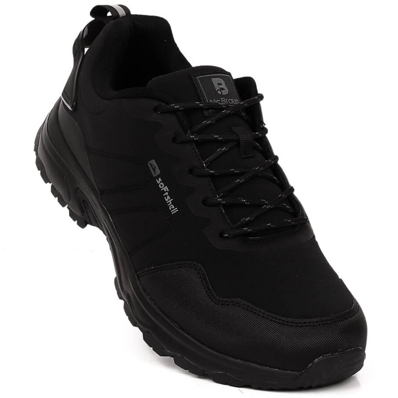 Chaussures de sport trekking softshell homme McBraun 5340 noires 1