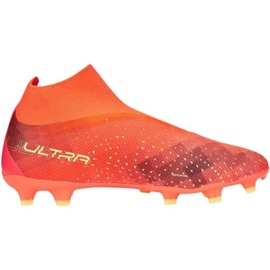 Chaussures de football Puma Ultra Match+ Ll FG/AG M 107032 03 orange oranges et rouges 1