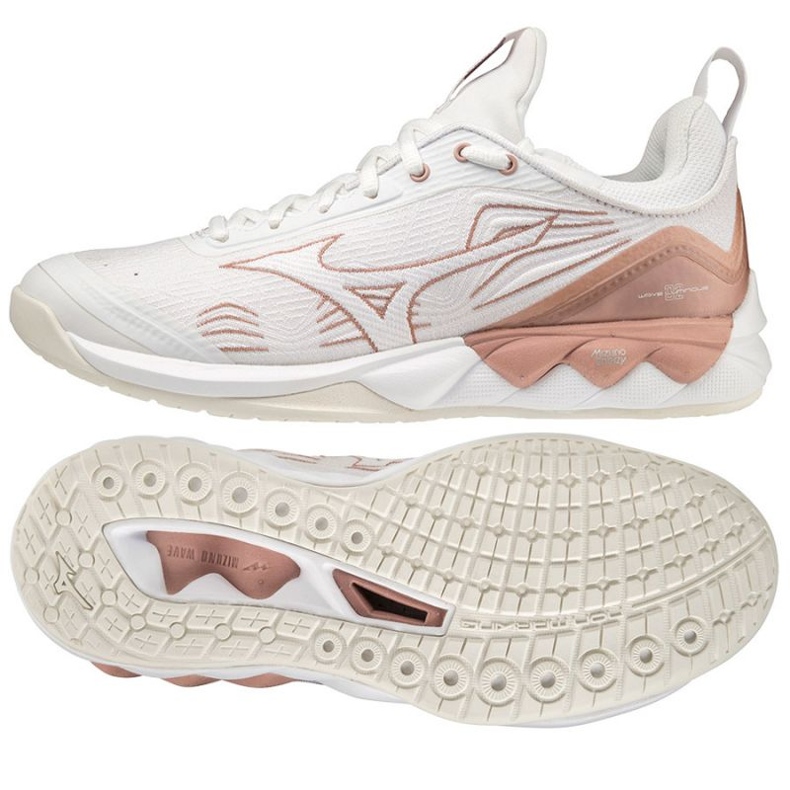 Mizuno Wave Luminous 2 W V1GC212036 chaussures de volley-ball blanc blanc 1