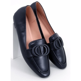 BM Mocassins femme Meredith Black à boucle noir 2