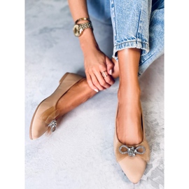 Maura Ballerines noeud Kaki beige 2