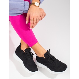 Chaussures de sport en textile noir Shelovet 1