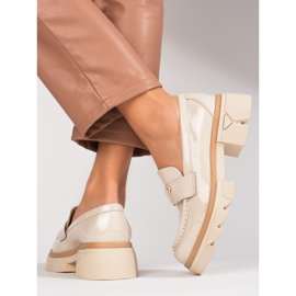 Seastar Mocassins vernis femme Shelovet beige 2