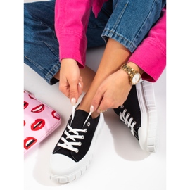 Baskets à plateforme Shelovet noires, femmes 1