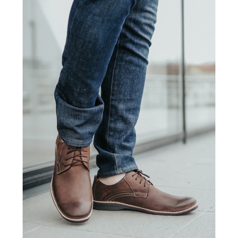 Chaussures homme cuir Olivier 242 marron brun 5