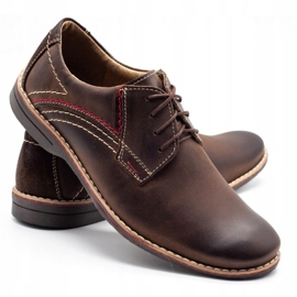 Chaussures homme cuir Olivier 242 marron brun 1