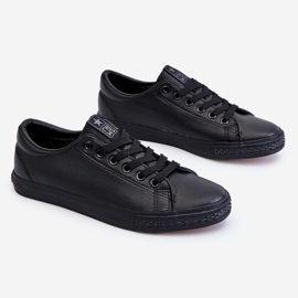 News Baskets classiques à lacets en cuir pour femmes Noir Misima 1