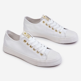 News Baskets Classiques Femme Blanc et Or Ecoma 1