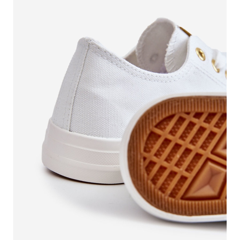 News Baskets Classiques Femme Blanc et Or Ecoma 2