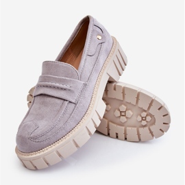PS2 Chaussures à enfiler en daim pour femmes Gris Fiorell 2