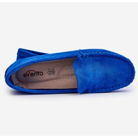 Mocassins en daim pour femmes Bleu Morreno 1