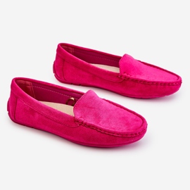 Mocassins Femme Daim Fuchsia Morreno rose 1