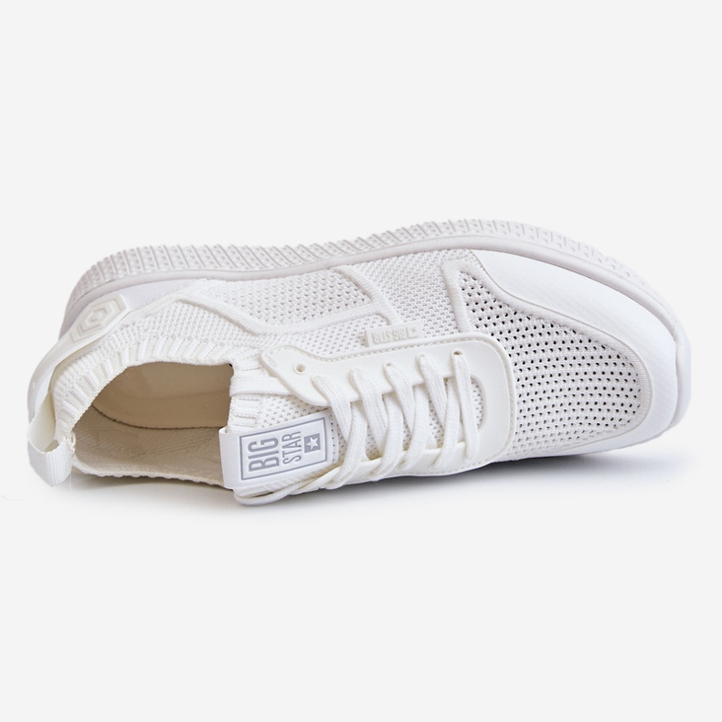 Baskets confortables pour femmes Système de mousse à mémoire de forme Big Star LL274415 Blanc blanche 1