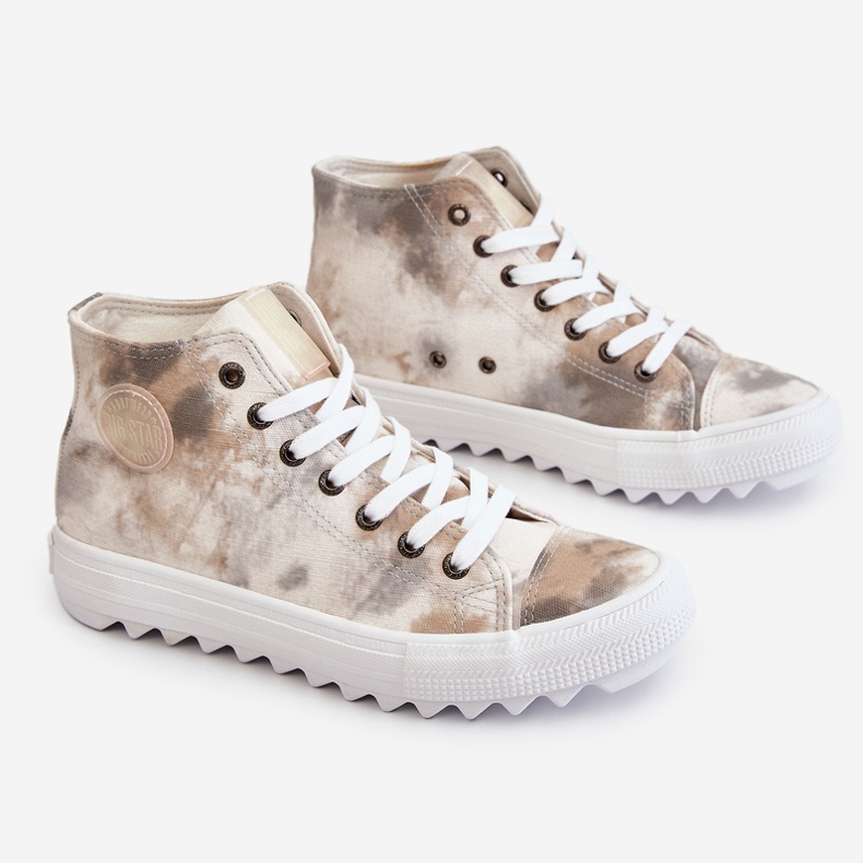 Baskets Femme Big Star LL274047 Blanc-Vert blanche 1