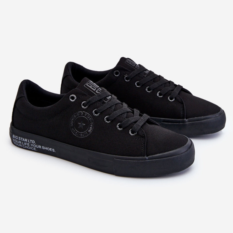 Baskets Basses Textile Homme Big Star LL174078 Noir 1