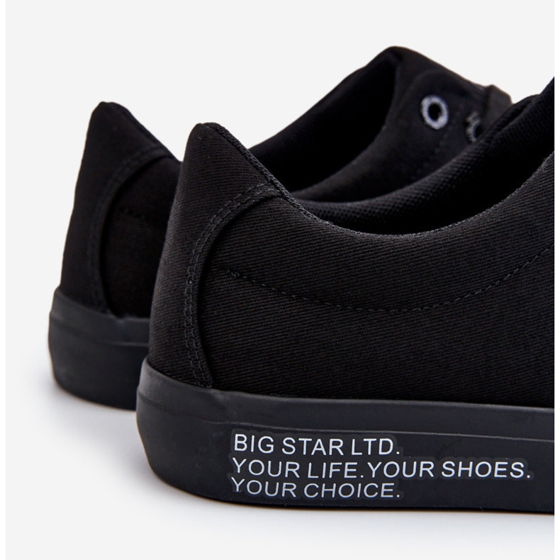 Baskets Basses Textile Homme Big Star LL174078 Noir 2