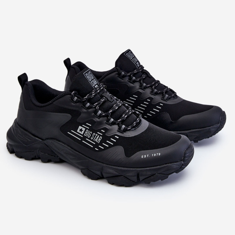 Système de mousse à mémoire de forme classique pour hommes Big Star Chaussures de sport LL174127 Noir 1