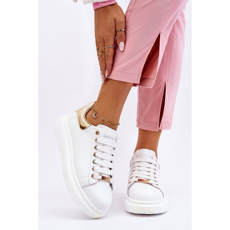 Chaussures de sport pour femme GOE LL2N4011 Blanc-Or 2