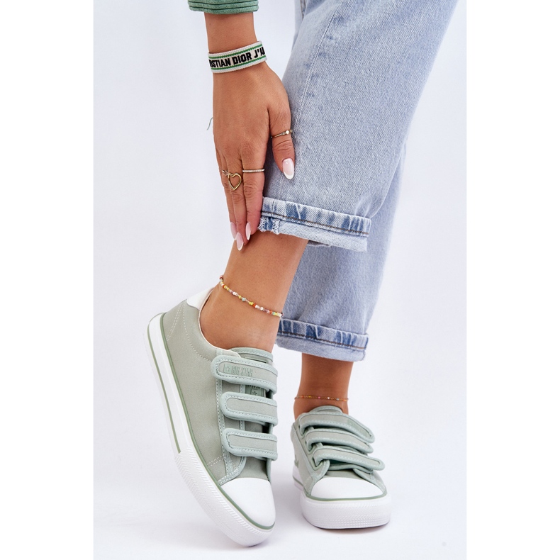 Baskets Classiques En Tissu Velcro Big Star LL274A202 Vert 1