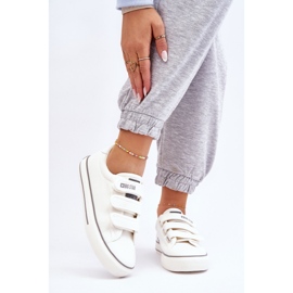 Baskets Textiles Classiques Velcro Big Star LL274A203 Blanc blanche 1